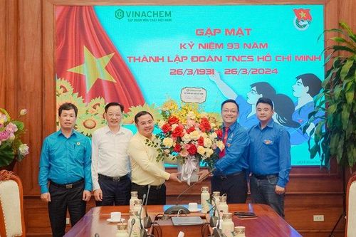 Lãnh đạo Tập đoàn Hóa chất Việt Nam chúc mừng Đoàn thanh niên Tập đoàn nhân ngày 26/3