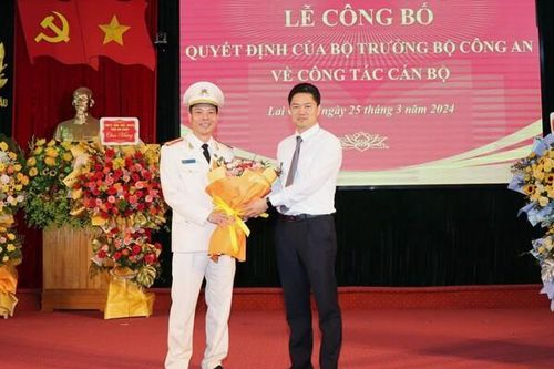 Công an tỉnh Lai Châu có tân Phó Giám đốc