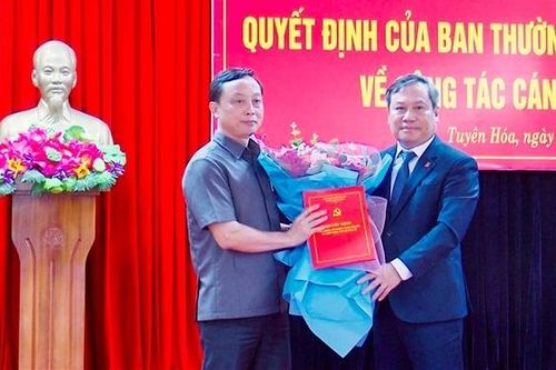 Quảng Bình: Hai Giám đốc Sở được điều động giữ chức Bí thư Huyện ủy