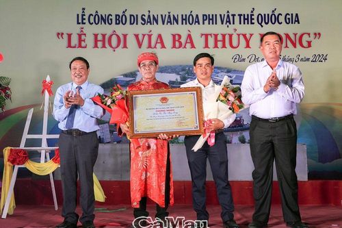 Công bố Di sản văn hóa phi vật thể Quốc gia lễ hội 'Vía bà Thủy Long', Thanh Tùng