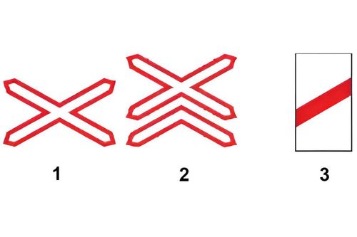 Biển nào báo hiệu nơi đường sắt giao vuông góc với đường bộ?