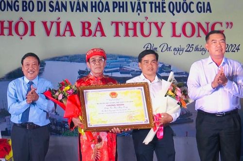 Lễ hội 'Vía bà Thủy Long' được công nhận Di sản văn hóa phi vật thể