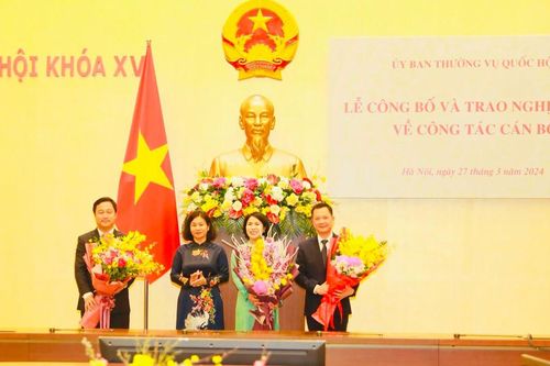 Công bố Nghị quyết của Ủy ban Thường vụ Quốc hội về công tác cán bộ