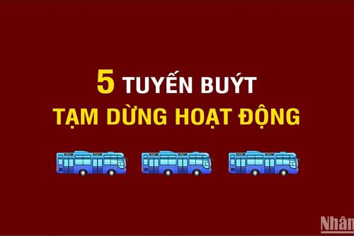 5 tuyến buýt tại Hà Nội tạm dừng hoạt động từ 1/4/2024