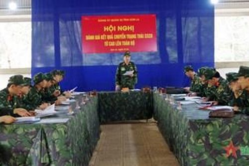 Bộ CHQS tỉnh Sơn La luyện tập chuyển trạng thái sẵn sàng chiến đấu