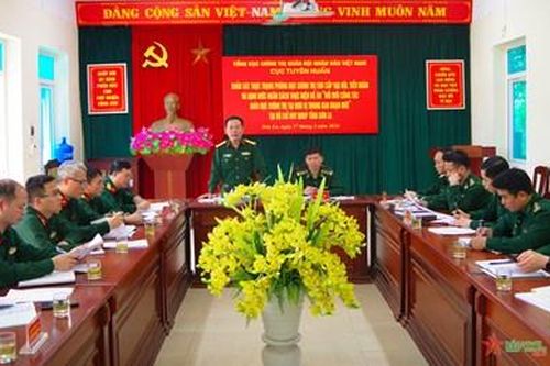 Khảo sát, đánh giá thực trạng phòng học chính trị tập trung tại Bộ đội Biên phòng tỉnh Sơn La