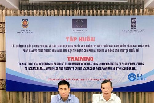 Nâng cao nhận thức pháp luật và khả năng tiếp cận tín dụng có bảo đảm