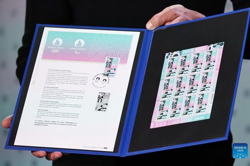 Olympic Paris 2024: Pháp ra mắt mẫu tem chính thức của Thế vận hội