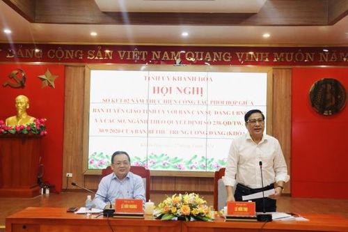 Sơ kết 2 năm thực hiện công tác phối hợp giữa Ban Tuyên giáo Tỉnh ủy với Ban cán sự đảng UBND tỉnh và các sở, ngành