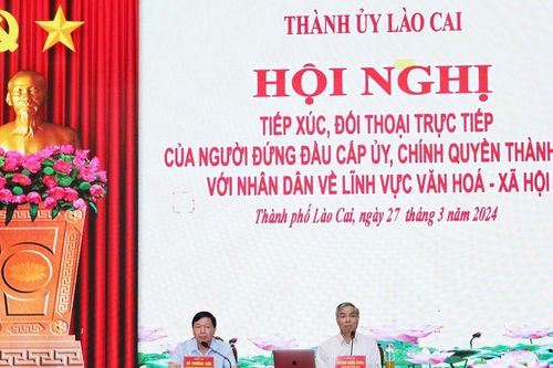 Người đứng đầu cấp ủy, chính quyền thành phố đối thoại trực tiếp với Nhân dân
