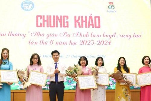 8 nhà giáo dự Giải thưởng 'Nhà giáo Ba Đình tâm huyết, sáng tạo'