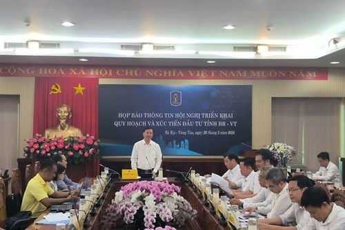 Thông tin về Hội nghị triển khai quy hoạch tỉnh và xúc tiến đầu tư Bà Rịa-Vũng Tàu