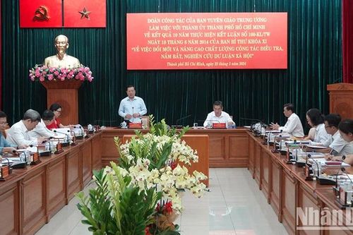 Công tác điều tra, nắm bắt, nghiên cứu dư luận xã hội là nhiệm vụ rất quan trọng