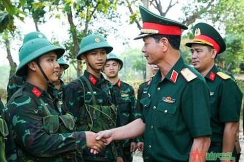 Chiến sĩ mới Trung đoàn 271 trưởng thành sau một tháng nhập ngũ