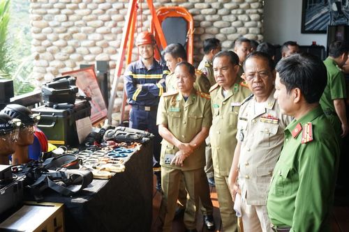 Ba nước Đông Dương hợp tác và chia sẻ kinh nghiệm trong công tác PCCC và CNCH