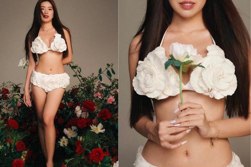 Rapper Pháo 'đốt mắt' khi diện nội y hình đóa hoa mừng tuổi 21