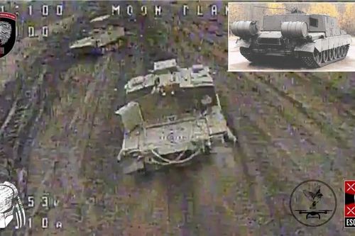 Thiết giáp chở quân 'hàng hiếm' Lagoda trên khung gầm T-80 bị FPV phá hủy