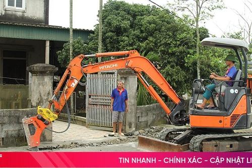 Gấp rút thi công dự án nước sạch ở Nghi Xuân