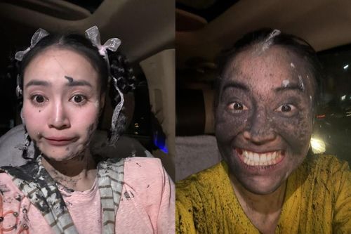 Lan Ngọc mặt mày đen thui, quần áo lem luốc bị người nhà 'cấm cửa'?