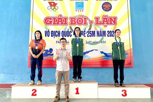 Giải bơi vô địch quốc gia 2024: Đồng Nai đoạt 1 huy chương bạc
