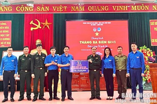 Tỉnh đoàn, Hội Liên hiệp Thanh niên tỉnh Lạng Sơn và Hà Nam tổ chức chương trình 'Tháng Ba biên giới' tại huyện Đình Lập