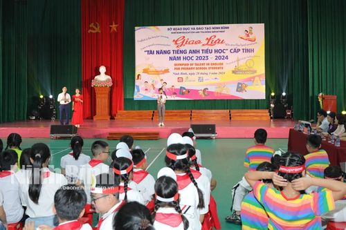 Giao lưu 'Tài năng Tiếng Anh tiểu học' cấp tỉnh năm học 2023-2024