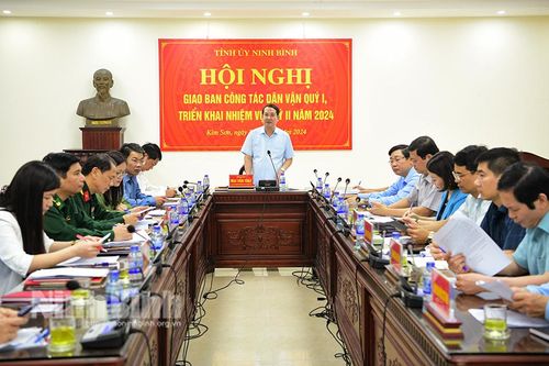 Giao ban công tác Dân vận quý I năm 2024