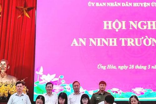 Ứng Hòa nỗ lực không để xảy ra điểm nóng vi phạm an ninh trường học