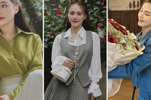 'Soi' tủ đồ công sở của Minh Thu - người yêu thầm Huỳnh Anh trong 'Lỡ hẹn với ngày xanh'