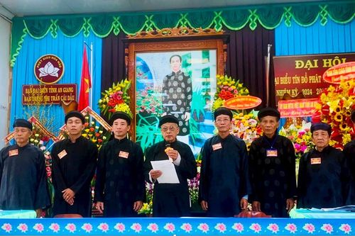 An Giang: Đại hội Đại biểu tín đồ Phật giáo Hòa Hảo thị trấn Cái Dầu