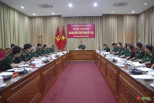Bộ đội Biên phòng tỉnh Đắk Lắk giao ban công tác biên phòng quý I-2024