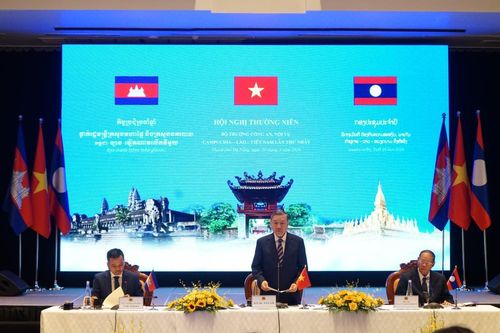 Khai mạc Hội nghị thường niên Bộ trưởng Công an, Nội vụ Campuchia - Lào - Việt Nam
