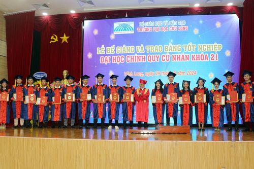 Trường ĐH Cửu Long trao bằng tốt nghiệp cho 247 tân cử nhân ĐH chính quy