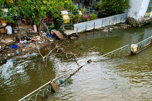 Sạt lở nghiêm trọng kéo dài, kè Thanh Đa nguy cơ bị nhấn chìm