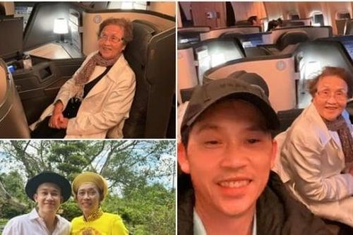 Hoài Linh đưa mẹ từ Mỹ về Việt Nam bằng khoang hạng nhất