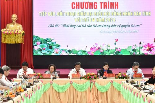Đại biểu Hội đồng Nhân dân tỉnh Gia Lai tiếp xúc, đối thoại với trẻ em năm 2024