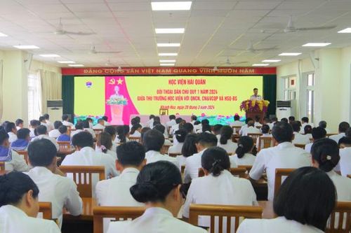 Học viện Hải quân tổ chức đối thoại dân chủ Quý I