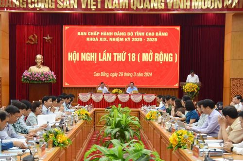 Hội nghị Ban Chấp hành Đảng bộ tỉnh khóa XIX, nhiệm kỳ 2020 - 2025 lần thứ 18 (mở rộng)