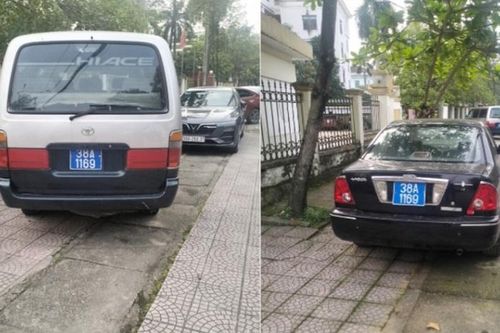 Hà Tĩnh: Tạm giữ hai xe ô tô cùng gắn biển xanh 38A-1169