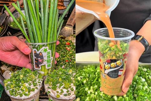 'Ớn lạnh' trước món trà sữa hành lá mới nổi