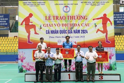 Phú Thọ xếp thứ Ba toàn đoàn tại Giải Vô địch Đá cầu cá nhân Quốc gia năm 2024