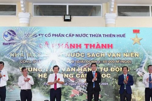 Khánh thành 'trái tim' của hệ thống cấp nước tỉnh Thừa Thiên Huế