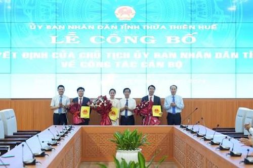 Công bố các quyết định về công tác cán bộ tại tỉnh TT-Huế