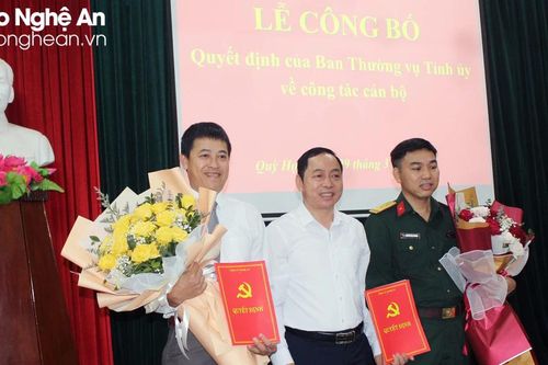 Quỳ Hợp, Quỳnh Lưu công bố các quyết định về công tác cán bộ