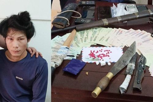 Bắt kẻ thủ súng phòng thân, dựng lán trong rừng để bán lẻ ma túy