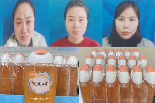 Bị bắt do bán hàng giả dung dịch vệ sinh phụ nữ