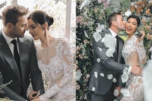 Ngắm bộ ảnh cưới của Minh Tú: Chú rể đẹp trai như tài tử, cô dâu chuẩn siêu mẫu