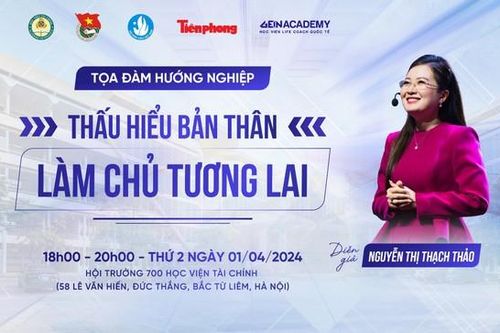 Doanh nhân Nguyễn Thị Thạch Thảo là diễn giả tọa đàm Thấu hiểu bản thân - Làm chủ tương lai tại Học viện Tài chính
