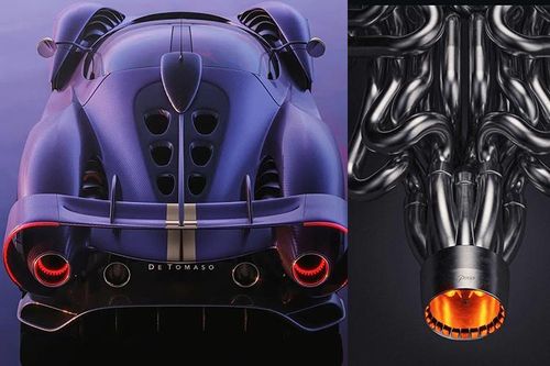 De Tomaso P900 hơn 94 tỷ đồng và 'tuyệt tác nghệ thuật' ống xả