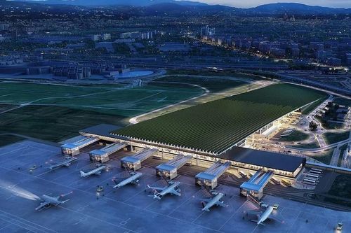 Độc đáo sân bay quốc tế trồng vườn nho rộng 7,7ha trên mái để làm rượu vang